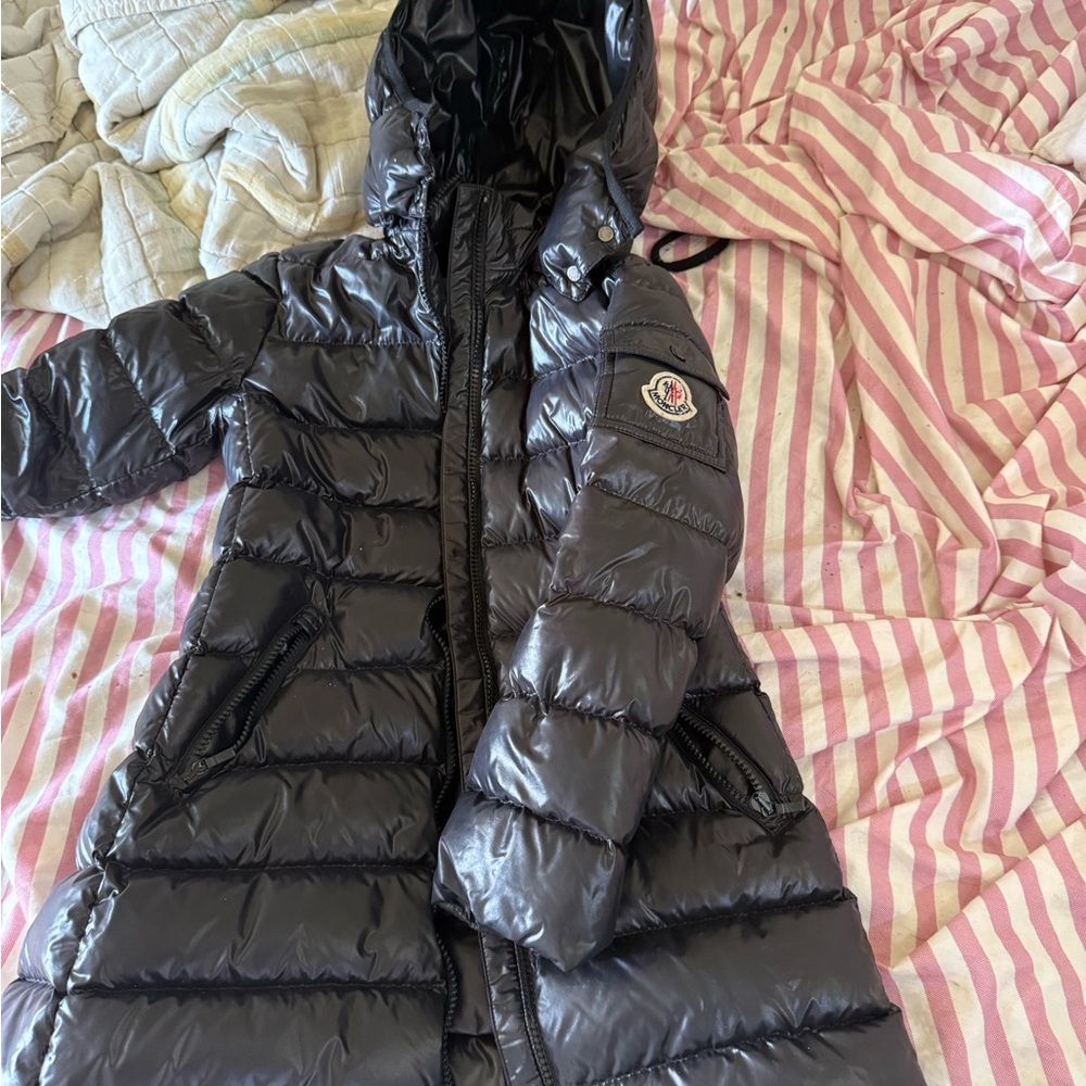 Moncler Dark Jacket with Cartoon Patch